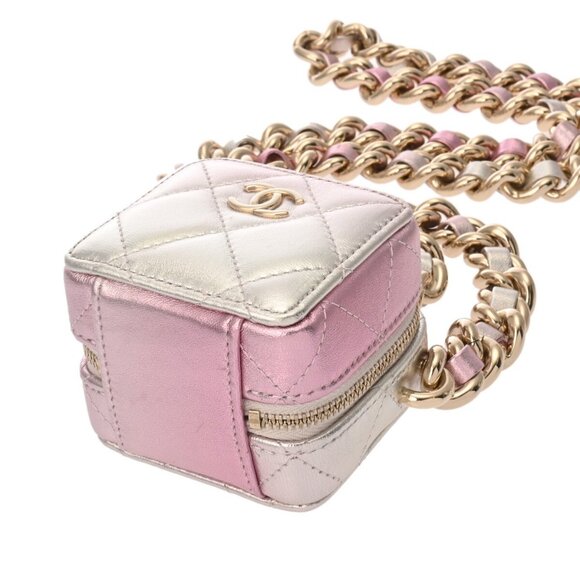 CHANEL Matrasse Mini Chain bag Silver/Pink AP2529 shoulder bag - Picture 16 of 16
